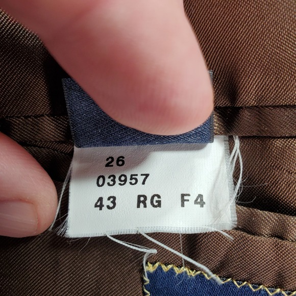 VTG Brooks Brothers Loro Piana Cashmere Blazer Mens 43R Brown Coarsehair Italy - Picture 6 of 13